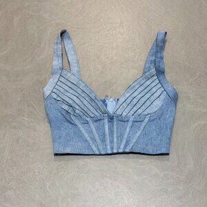 WINDSOR - Women's Halter Top - Denim Blue - XS - NWOT's